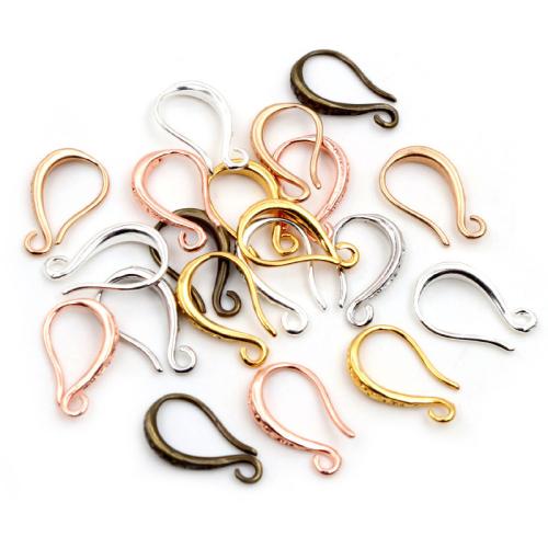 Messing Ohrhaken, plattiert, DIY & verschiedene Stile für Wahl, keine, frei von Nickel, Blei & Kadmium, 15x10mm, ca. 100PCs/Tasche, verkauft von Tasche