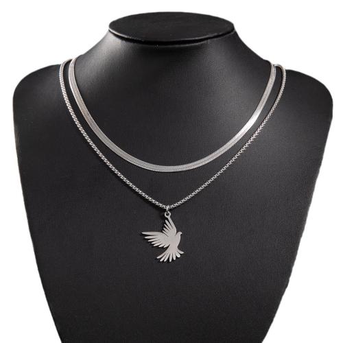 Edelstahl Schmuck Halskette, 304 Edelstahl, Adler, Modeschmuck & unisex & verschiedene Größen vorhanden, keine, verkauft von PC