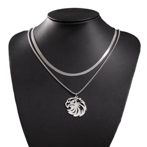 Stainless Steel Jewelry Necklace, 304 Stainless Steel, Eagle, fashion jewelry & Unisex & different size for choice, more colors for choice, Sold By PC