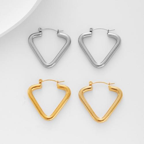 Stainless Steel Lever Back Earring, 304 Stainless Steel, Vacuum Ion Plating, fashion jewelry & for woman, more colors for choice, 33x33mm, Sold By Pair