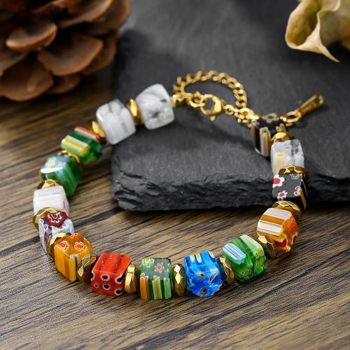 Lampwork Bracelets, for woman, multi-colored, Sold By PC