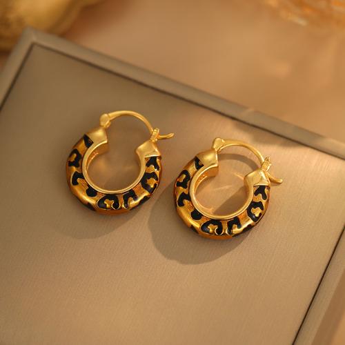 Brass Leverback Earring, gold color plated, fashion jewelry & enamel, golden, nickel, lead & cadmium free, 5x24mm, Sold By Pair