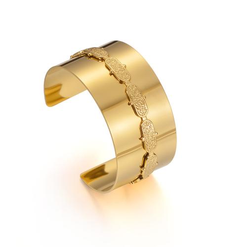 Stainless Steel Bangle, 304 Stainless Steel, 18K gold plated, fashion jewelry & Unisex, Sold By PC