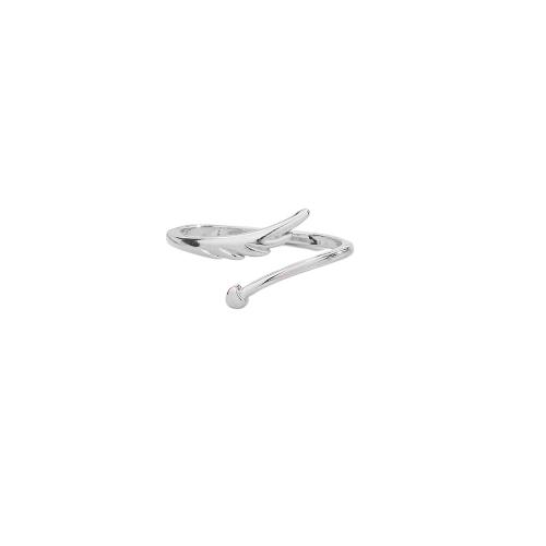 Brass Finger Ring, plated, for woman, platinum color, Sold By PC