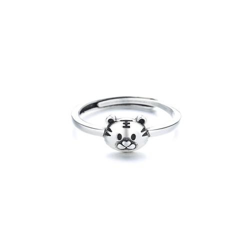 Brass Finger Ring, plated, for woman, platinum color, Sold By PC