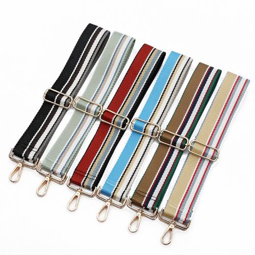 aleación de zinc Correas de bolsa, con Poliéster y algodón, Ajustable & Bricolaje, más colores para la opción, Width 5cm, length 80-130cm, Vendido por UD