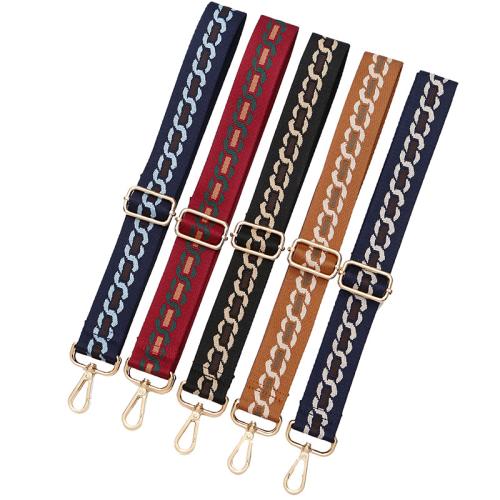 Tibetan Style Bag Straps, with Polyester, Adjustable & DIY, more colors for choice, Width 3.8cm, length 80-140cm, Sold By PC