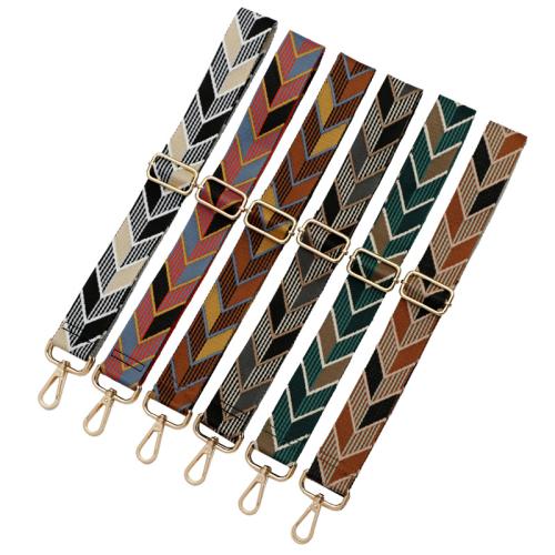 Tibetan Style Bag Straps, with Polyester, Adjustable & DIY, more colors for choice, Width 3.8cm, length 78-140cm, Sold By PC