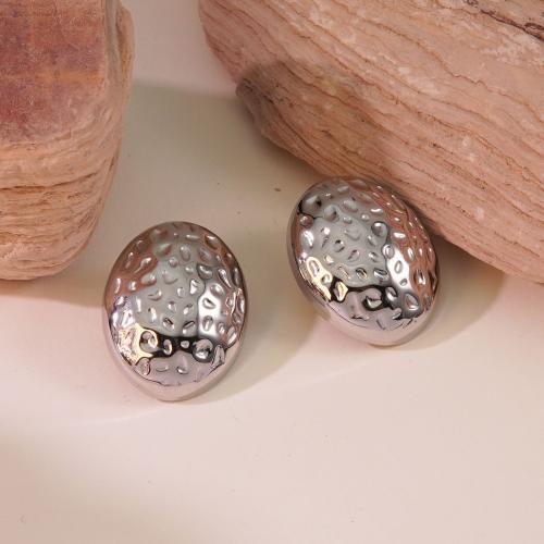 Stainless Steel Stud Earrings, 304 Stainless Steel, fashion jewelry & for woman, more colors for choice, Sold By Pair