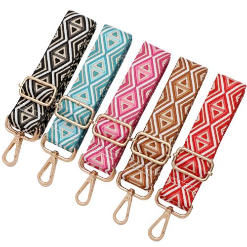 Tibetan Style Bag Straps, with Polyester and Cotton, Adjustable & DIY, more colors for choice, Width 3.8cm, length 80-140cm, Sold By PC