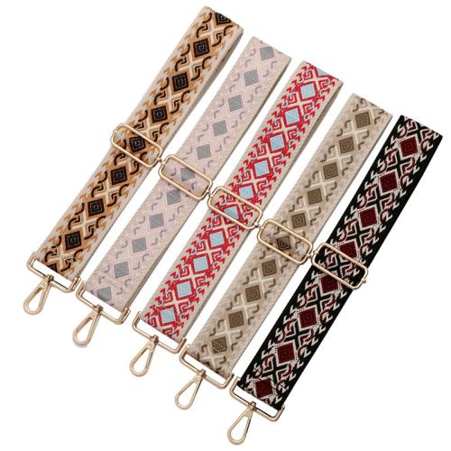 Tibetan Style Bag Straps, with Polyester, Adjustable & DIY, more colors for choice, Width 5cm, length 75-130cm, Sold By PC