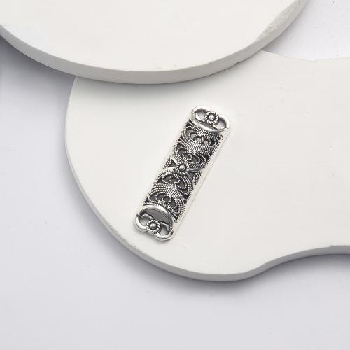 Tibetan Style Connector, antique silver color plated, DIY & 2/2 loop, 33x5x10mm, 1001/G, Sold By G