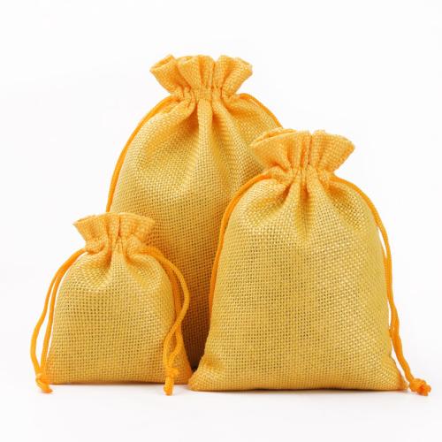 Linen Drawstring Bag, different size for choice, more colors for choice, Sold By PC