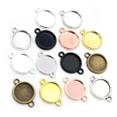 Zink-Legierung Cabochon Weissgold, Zinklegierung, plattiert, DIY & verschiedene Größen vorhanden & verschiedene Stile für Wahl, keine, frei von Nickel, Blei & Kadmium, ca. 100PCs/Tasche, verkauft von Tasche