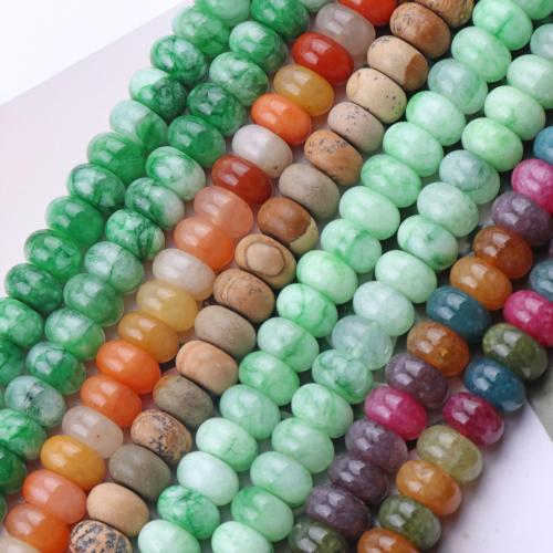 Gemstone Jewelry Beads, Natural Stone, DIY & different materials for choice, more colors for choice, 6x10mm, Approx 55PCs/Strand, Sold By Strand