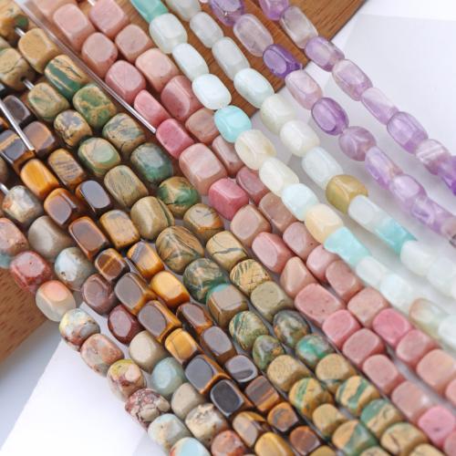 Gemstone Jewelry Beads, Natural Stone, DIY & different materials for choice, more colors for choice, 4x7mm, Sold Per Approx 36 cm Strand