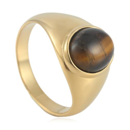 Stainless Steel Finger Ring, 304 Stainless Steel, with Natural Stone, polished, different materials for choice & different size for choice & for man, more colors for choice, wide:13mm, Sold By PC