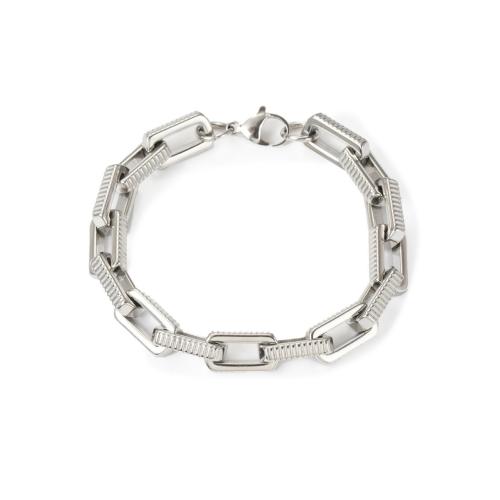 Stainless Steel Jewelry Bracelet, 304 Stainless Steel, polished, fashion jewelry & Unisex, original color, Sold By PC