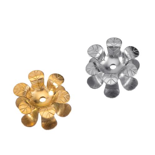 Stainless Steel Bead Cap, 304 Stainless Steel, Flower, plated, DIY, more colors for choice, 20PCs/Bag, Sold By Bag