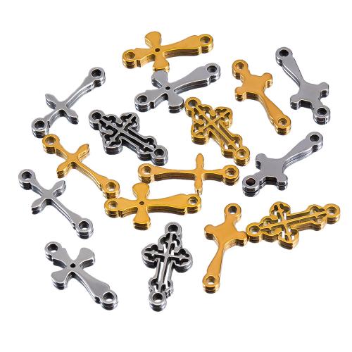 Stainless Steel Cross Pendants, 304 Stainless Steel, plated, DIY & different styles for choice, more colors for choice, 20PCs/Bag, Sold By Bag