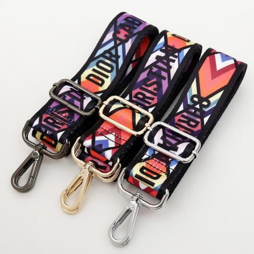 Tibetan Style Bag Straps, with Polyester and Cotton, Adjustable & DIY & different designs for choice, more colors for choice, Width 3.8cm, length 80-140cm, Sold By PC