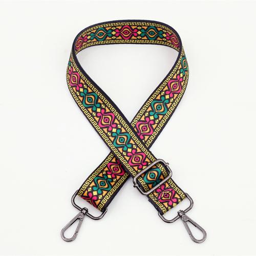 Tibetan Style Bag Straps, with Polyester, Adjustable & DIY & different designs for choice, more colors for choice, Width 3.8cm, length 80-140cm, Sold By PC