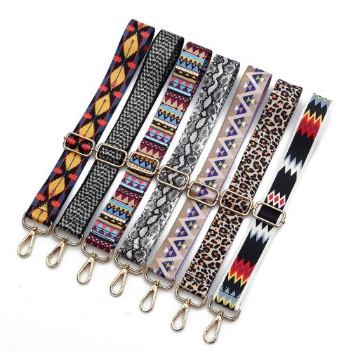 Tibetan Style Bag Straps, with Polyester, Adjustable & DIY & different designs for choice, more colors for choice, Width 3.8cm, length 80-140cm, Sold By PC