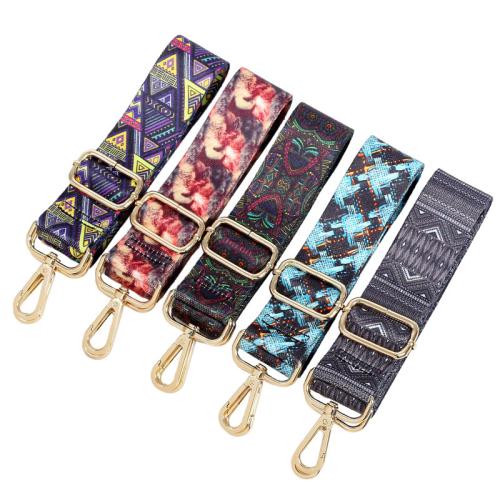 Tibetan Style Bag Straps, with Polyester, Adjustable & DIY & different designs for choice, more colors for choice, Width 3.8cm, length 80-140cm, Sold By PC