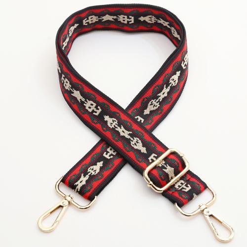 Tibetan Style Bag Straps, with Polyester, Adjustable & DIY & different designs for choice, more colors for choice, Width 3.8cm, length 78-140cm, Sold By PC