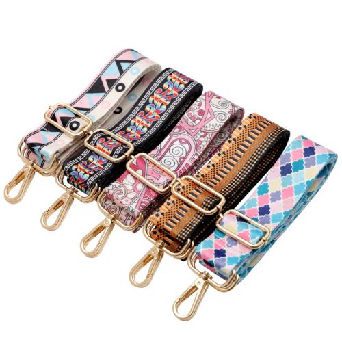 Tibetan Style Bag Straps, with Polyester, Adjustable & DIY & different designs for choice, more colors for choice, Width 3.8cm, length 78-140cm, Sold By PC