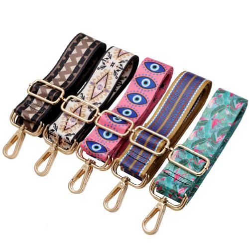 Tibetan Style Bag Straps, with Polyester, Adjustable & DIY & different designs for choice, more colors for choice, Width 3.8cm, length 78-140cm, Sold By PC