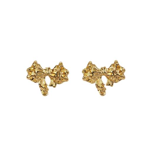 Stainless Steel Stud Earrings, 304 Stainless Steel, fashion jewelry & for woman, golden, Sold By Pair