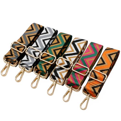 Tibetan Style Bag Straps, with Polyester, Adjustable & DIY, more colors for choice, Width 3.8cm, length 78-140cm, Sold By PC