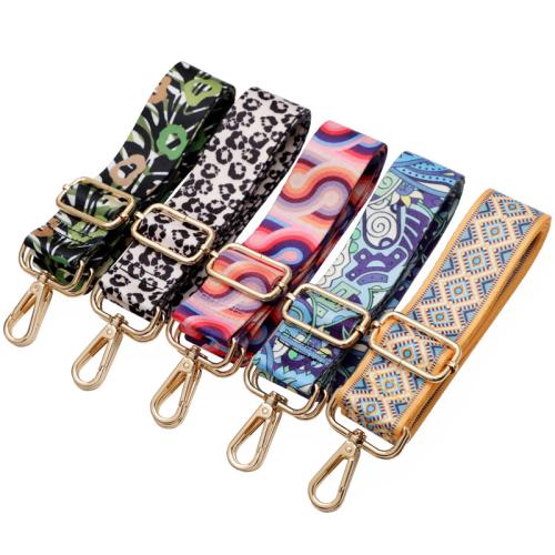 Tibetan Style Bag Straps, with Polyester, Adjustable & DIY & different designs for choice, more colors for choice, Width 3.8cm, length 78-140cm, Sold By PC