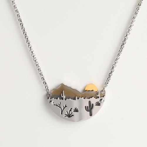 Stainless Steel Jewelry Necklace, 304 Stainless Steel, Heart, Vacuum Ion Plating, for woman, Length:21-50 cm, Sold By PC