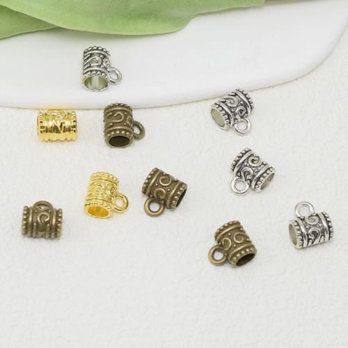 Tibetan Style Bail Beads, plated, DIY, more colors for choice, 10x9x2mm, 100PCs/Bag, Sold By Bag