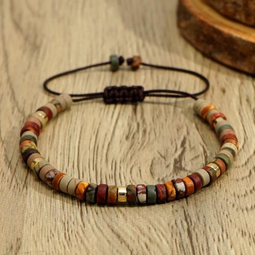 Gemstone Bracelets, with Knot Cord, Adjustable & fashion jewelry & Unisex, more colors for choice, Length:Approx 28 cm, Sold By PC