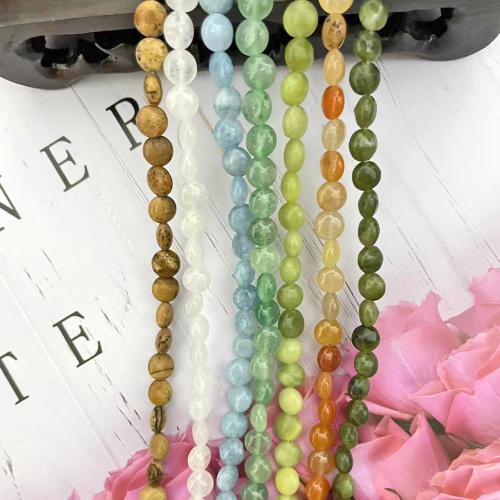 Gemstone Jewelry Beads, Natural Stone, DIY & different materials for choice, more colors for choice, 6mm, Approx 62PCs/Strand, Sold By Strand