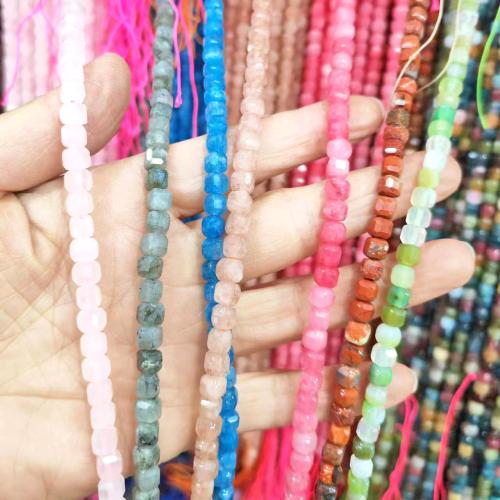 Gemstone Jewelry Beads, Natural Stone, DIY & different materials for choice, more colors for choice, 6mm, Approx 50PCs/Strand, Sold By Strand