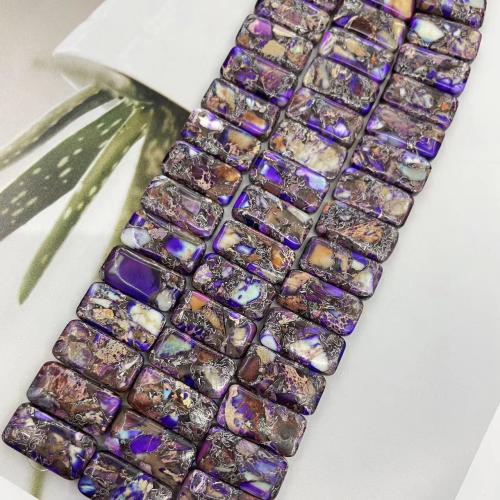 Gemstone Jewelry Beads, Impression Jasper, DIY, purple, 10x20mm, Approx 20PCs/Strand, Sold By Strand