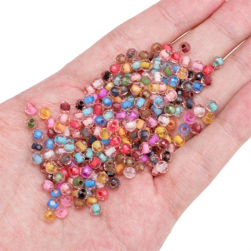 Perles en verre rocaille mélangées, Seedbead, DIY, plus de couleurs à choisir, 4mm, Trou:Environ 1mm, Environ 120PC/sac, Vendu par sac