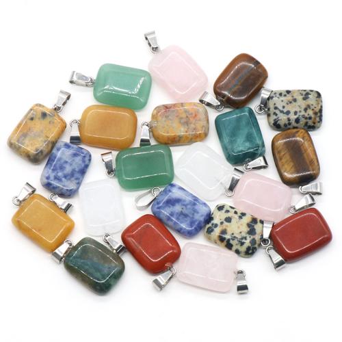 Gemstone Pendants Jewelry, Natural Stone, DIY & different materials for choice, more colors for choice, Sold By PC