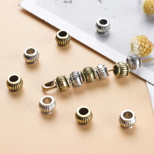 Tibetan Style Jewelry Beads, plated, DIY, more colors for choice, 100PCs/Bag, Sold By Bag