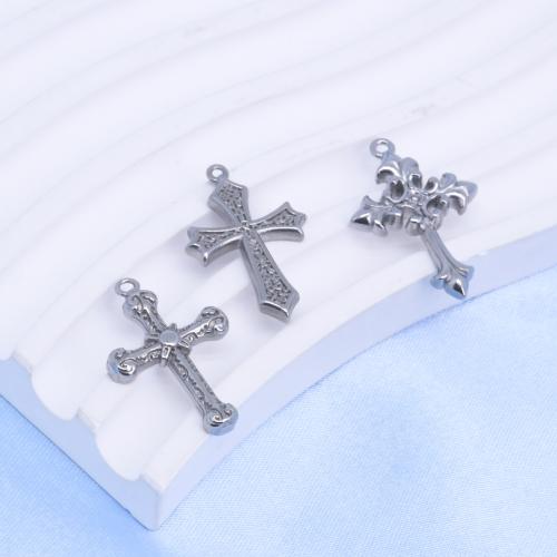 Tibetan Style Cross Pendants, plated, DIY & different styles for choice, more colors for choice, 100PCs/Bag, Sold By Bag