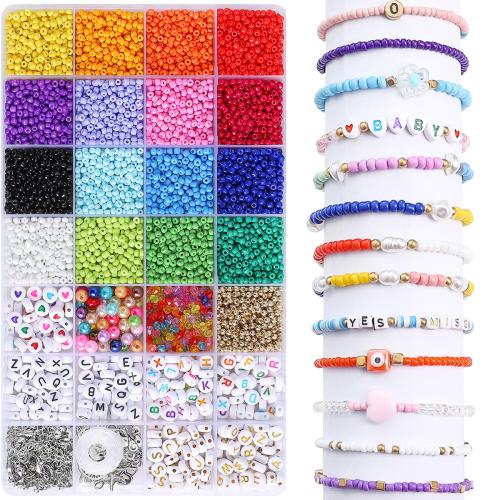 Mixed Glass Seed Beads, Seedbead, DIY, mixed colors, Sold By Box