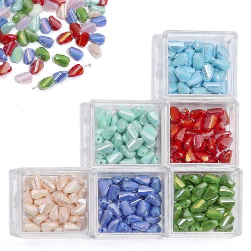 Fashion Glass Beads, DIY, more colors for choice, 6x9mm, 10PCs/Bag, Sold By Bag