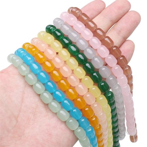 Fashion Glass Beads, DIY, more colors for choice, 8x10mm, 20PCs/Bag, Sold By Bag