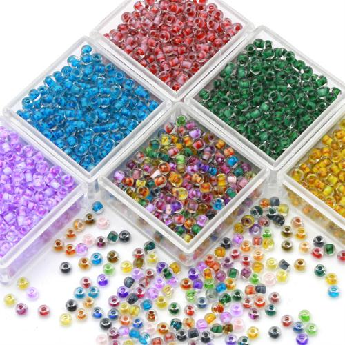 Rocalla de Cristal, Seedbead, Bricolaje, más colores para la opción, 4mm, agujero:aproximado 1mm, aproximado 160PCs/Bolsa, Vendido por Bolsa