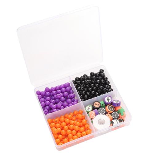 Opaque Acrylic Beads, DIY, mixed colors, Approx 325PCs/Box, Sold By Box