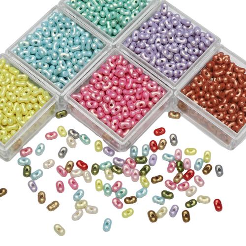 Mixed Acrylic Beads, DIY, more colors for choice, 6x4mm, Approx 100PCs/Bag, Sold By Bag